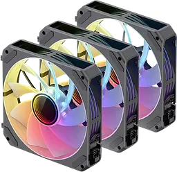 Вентилятор JONSBO ZG-120BR (3in1) Reverse RGB Black (ZG-120BR Black)