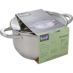 Каструля Krauff Steil зі скляною кришкою 24 см 5.8 л (26-238-077) - мініатюра 6
