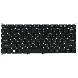 Клавiатура для ноутбука ACER Aspire E3-111, V5-122 чoрний, без фрейма
