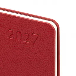 Щотижневик Leo Planner 2027 Binario 10х17 см м'який бордовий 128 сторінок (252739) - мініатюра 2