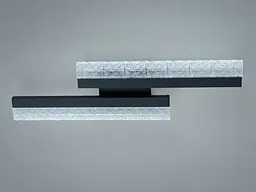 Настінне LED бра Romin планка чорний 16 Вт дві лінії - мініатюра 3