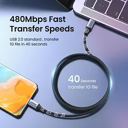 Кабель PD3.1 USB-C 240W UGREEN US535 Type-C для Type-C для швидкого заряджання ноутбука, планшета, телефону 5А 48V - мініатюра 7