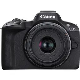 Бездзеркальний фотоапарат Canon EOS R50 Kit RF-S 18-45mm f4.5-6.3 IS STM Black (5811C033) UA [87265]