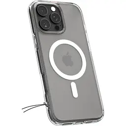 Прозорий чохол Spigen Ultra Hybrid MagSafe Frost Clear для iPhone 16 Pro (ACS08133) - мініатюра 2