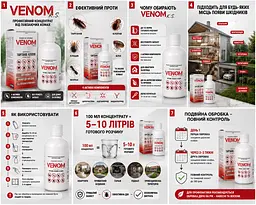 Засіб від клопів і тарганів Venom 500 мл. Без Запаху. На 100% дієвий/ Гарантований результат.! - мініатюра 9