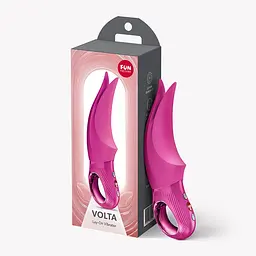 Вібратор для клітора Fun Factory VOLTA Magenta, гнучкий подвійний кінчик - мініатюра 8