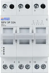 Ручний перемикач вводу (І‑0‑ІІ) 3P 32A RPV АСКО‑УКРЕМ (A0010220009) - мініатюра 2