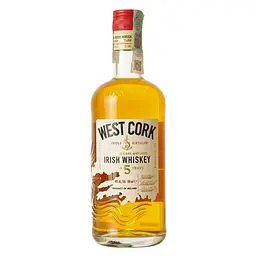 Віскі West Cork Bourbon Cask Blended Irish Whisky 40% 0.7 л