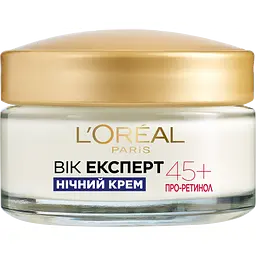 Набір: нічний крем для обличчя L'Oreal Paris Вік експерт 45+ Ліфтинг-догляд проти зморщок 50 мл  + денний крем для обличчя L'Oreal Paris Вік експерт 45+ Ліфтинг-догляд проти зморщок 50 мл - мініатюра 2