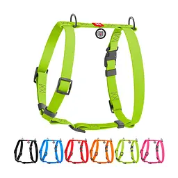 Шлея для собак WAUDOG Waterproof Н-образная анатомическая XL салатовая (32455)
