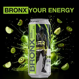 Напій слабоалкогольний енергетичний Bronx ківі яблуко 8% 0.5 л з/б - мініатюра 3