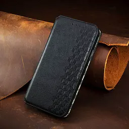 Шкіряний чохол-книжка GETMAN Cubic (PU) для Xiaomi Mi 11 Чорний - мініатюра 7