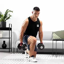 Гантели металлические Hop-Sport 2х10кг с удлиненным грифом - миниатюра 13