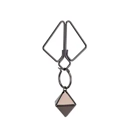 Затискачі для сосків з важкою підвіскою LOCKINK Nipple Clamps with Heavy Pendant, сріблясті - мініатюра 3