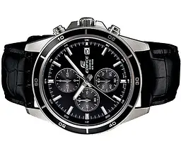Годинники наручні Casio Edifice EFR-526L-1AVUEF для чоловіків на шкіряному ремінці - мініатюра 2
