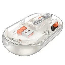 Миша бездротова Hoco GM35 General Bluetooth + 2.4G White - мініатюра 2