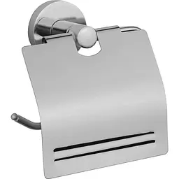 Тримач туалетного паперу з кришкою VBI Venus nickel VBI-040013NI, Никель