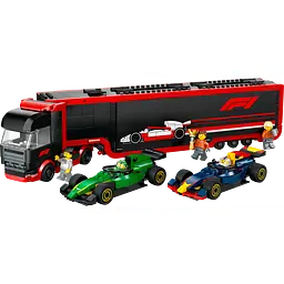 Конструктор LEGO City Вантажівка F1 з автомобілями RB20 та AMR24, 1086 деталей (60445)
 - мініатюра 2