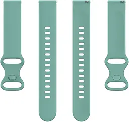Силіконовий ремінець для смарт-годин BeWatch Amazfit S 20 мм Зелений (101N3S07.2) - мініатюра 3