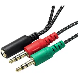 Перехідник XoKo AC-007 2x3.5-мм jack(F) - 3.5-мм 4pin jack(M) (XOKO AC-007) - мініатюра 2