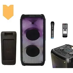 Акустична система XPRO GT-5080 переносна колонка з Bluetooth та мікрофоном USB/TF/FM - мініатюра 2