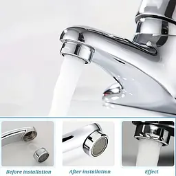 Аератор на кран з контролем розпилення — економія води - мініатюра 2