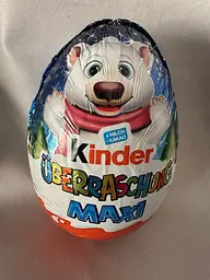 Шоколадне яйце Kinder Uberraschung Maxi Білий ведмідь 100 г