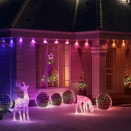 Twinkly Гірлянда Smart LED Twinkly Permanent Light RGB 72 IP65 кабель білий - мініатюра 9