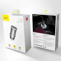 Автомобільний зарядний пристрій Baseus B5-C15Q Dual QC3.0 Car Charger 30W 2хUSB (219764356) - мініатюра 7
