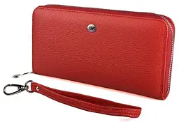 Гаманець жіночий ST Leather 18417 (ST45 - 2) на блискавці бордовий