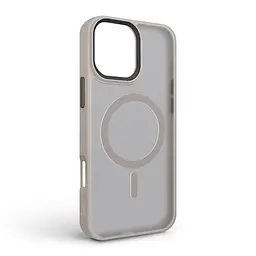 Чехол для Apple iPhone 16 Pro Max, Uniq MagCase, бежевый, противоударный, панель-накладка с MagSafe, ударопрочный TPU+PC, с магнитом MagSafe, поддержка полноценной беспроводной зарядки, ArmorStandart (ARM79513) - мініатюра 2