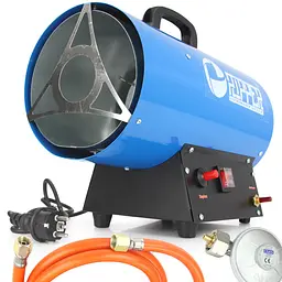 Газова теплова гармата обігрівач RIPPER 20 кВт M80925R + редуктор + шланг - мініатюра 2