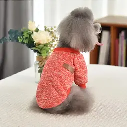 Кофта для собак та котів EcoToys Red M ряба червона A: 30 см B: 37 см C: 24 см 7106 - мініатюра 8