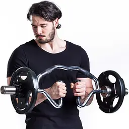 Гриф олімпійський Bi-Tri-Trap York Fitness 86см (50мм) з гумовими рукоятками - мініатюра 5