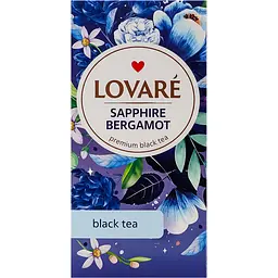 Чай чорний Lovare Sapphire Bergamot 48 г (24 шт. х 2 г) - мініатюра 2