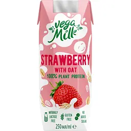 Напій вівсяний Vega Milk з полуницею 0.25 л