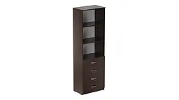 Шафа Анжело Ferrum-decor на 3 полиці з 4 ящиками 1900x600x380 ДСП Венге Магія 16 мм (FRD-104985) - мініатюра 3