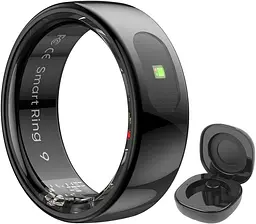 LYEAA R08 Smart Ring Монітор кисневого тиску із зарядним футляром Bluetooth Smart Ring, 10 розмір