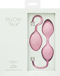 Розкішні вагінальні кульки PILLOW TALK - Frisky з кристалом, діаметр 3,2 см, вага 49-75гр - мініатюра 9