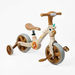 Велосипед-трансформер Best Trike колеса 10'', музика та підсвічування, з'ємні педалі, з'ємні допоміжні бокові колеса, в кор./1/