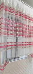Тюль кухня "Арка кольорові смуги" 400х170 - мініатюра 2