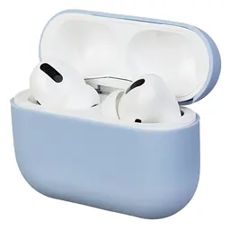 Силіконовий чохол для навушників Apple AirPods Pro, Ultrathin Silicone Case, блакитний, захисний чохол, ультратонкий і легкий, захист від подряпин і пилу, м"який силікон, ArmorStandart (ARM55967)
