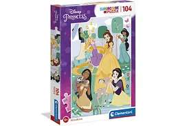 Пазл Clementoni SuperСolor: Принцеси, Disney (SuperСolor - Disney Princess Puzzle - 104 pcs.), 104 ел. (25736)