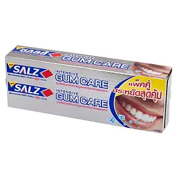 Зубна паста LION SALZ Intensive Gum Care інтенсивний догляд за яснами подвійна упаковка 160гх2