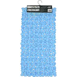 Килимок для ванної Eco Fabric Галька 68х34 см прозоро-синій (6834-002) - мініатюра 5