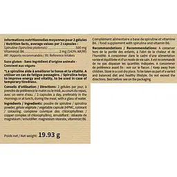 Комплекс Nutriexpert Спіруліна + Вітамін B6 Nutriexpert 60 капсул - мініатюра 2