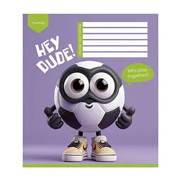 Зошит Школярик Hey dude 12 аркушів клітинка (012-3668K), в асортименті - мініатюра 3