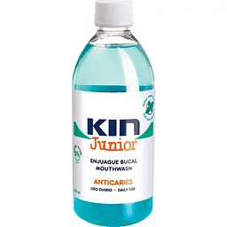 Ополіскувач для ротової порожнини KIN Fluor Junior дитячий 6-12 років м'ята 500 мл