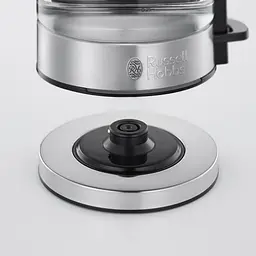 Електрочайник Russell HobbsCompact Home 0.8 л скло підсвічування сріблясто-чорний kuh0015331 - мініатюра 6