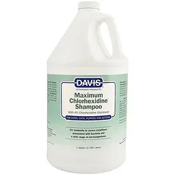 Шампунь Davis Maximum Chlorhexidine Девіс для лікування шкіри у собак і котів (хлоргексидин 4%), 3.8 л (CH4SG)